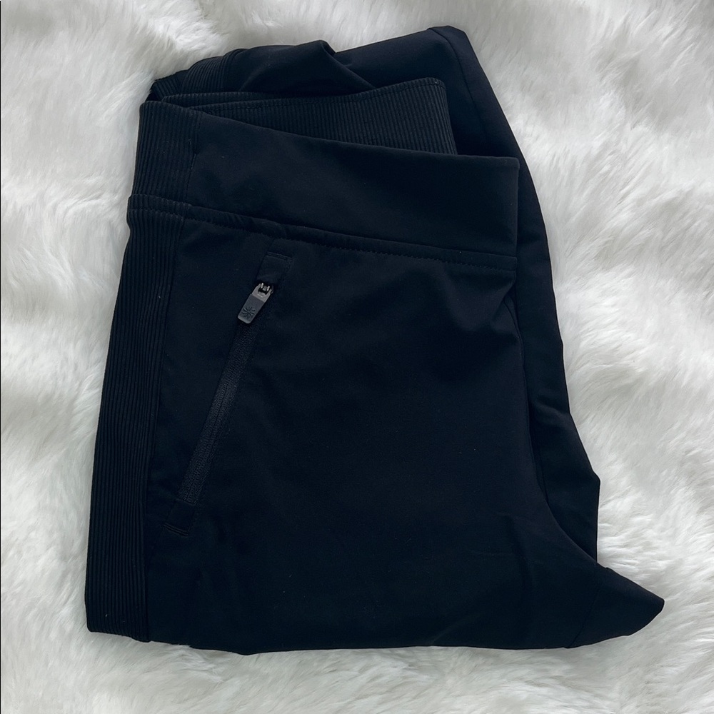 Athleta Girls 12, black, unlined joggers.